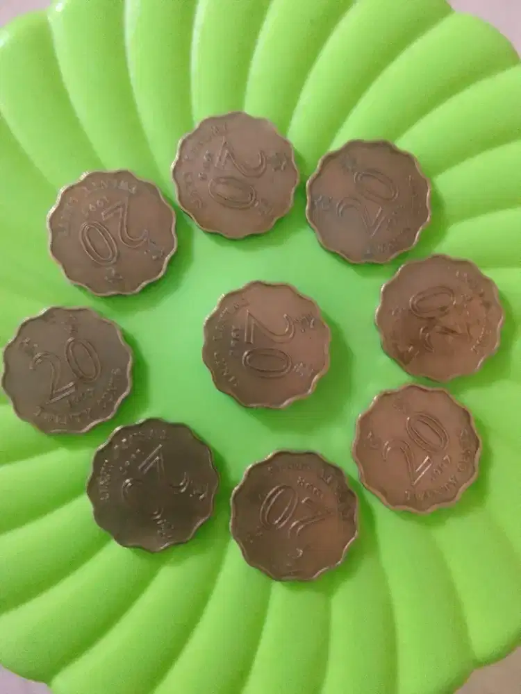 Uang Koin 20 Cents Hongkong