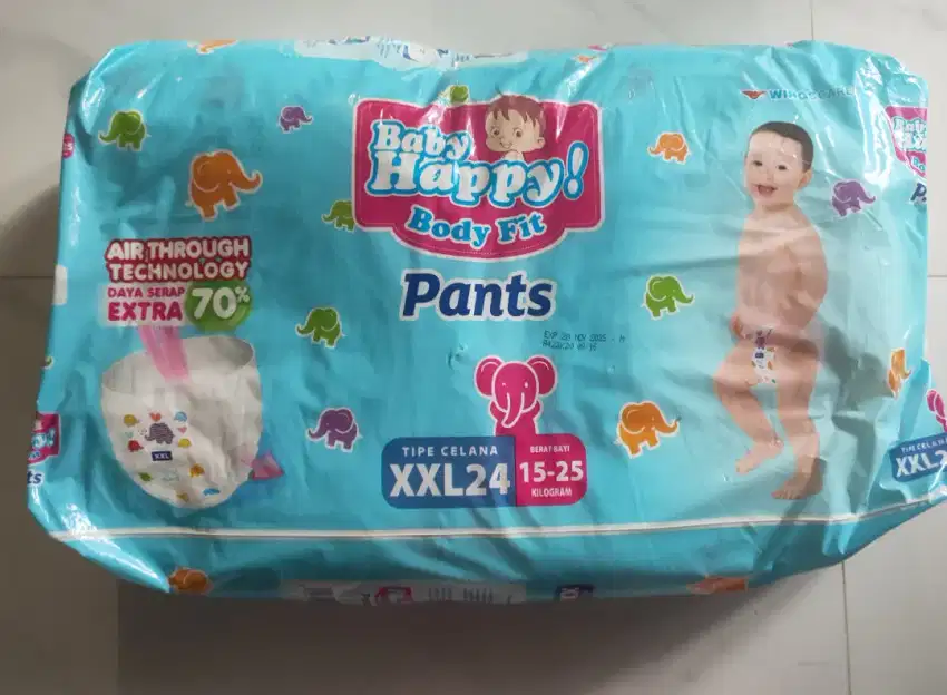 Popok bayi baby Happy diapers pants XXL 24