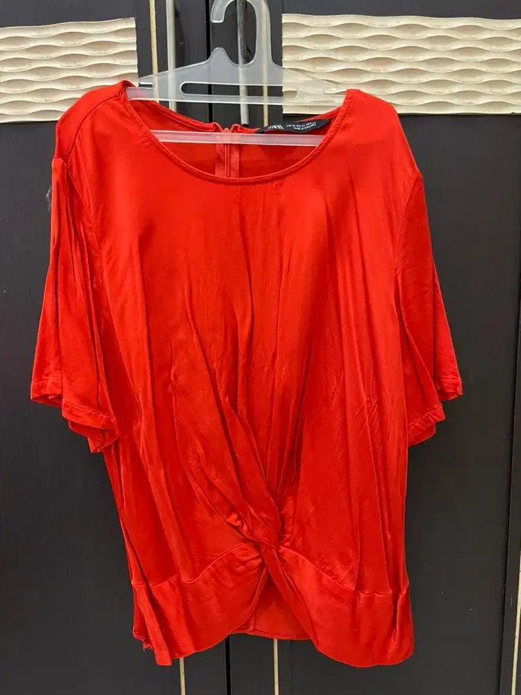 Zara blouse orange