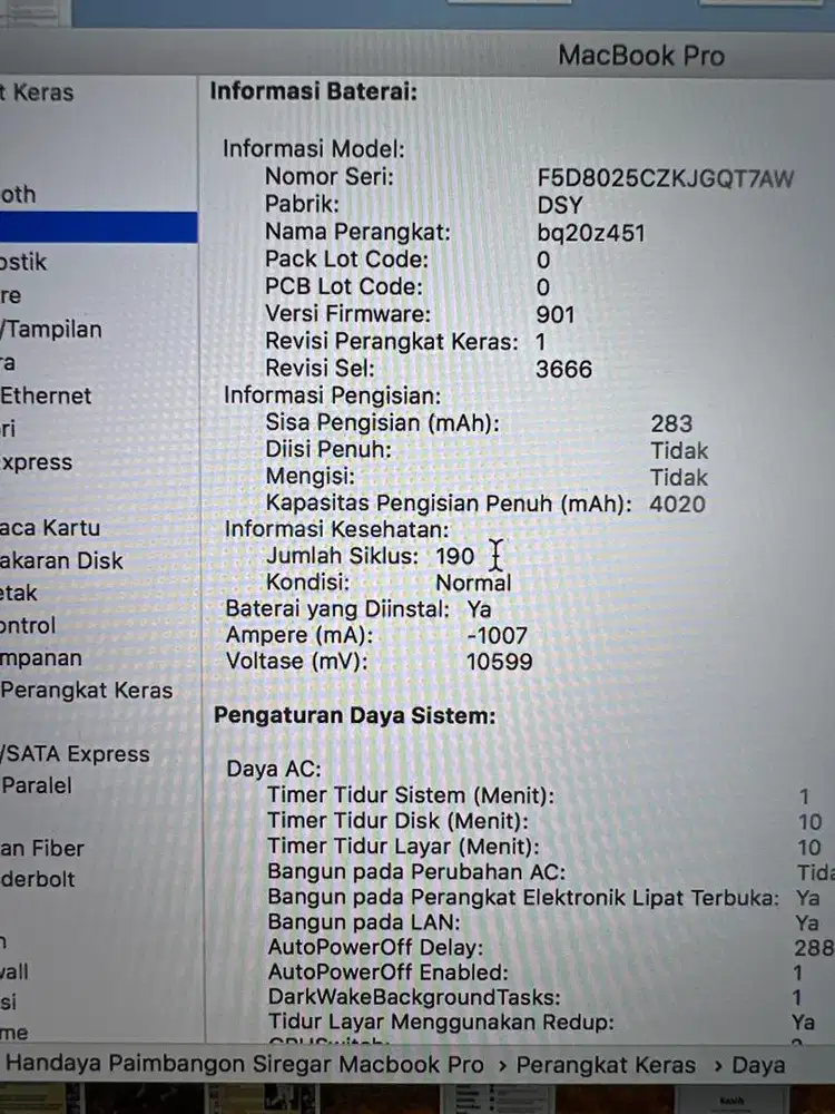 Macbook Pro 13 inch 128 GB Non Touch Bar 2017 ex Ibox