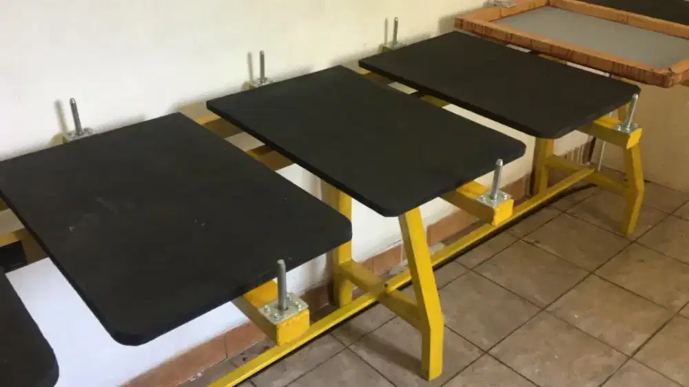 Ready stock Meja sablon thailand 6 pallet kaos jadi maupun potongan