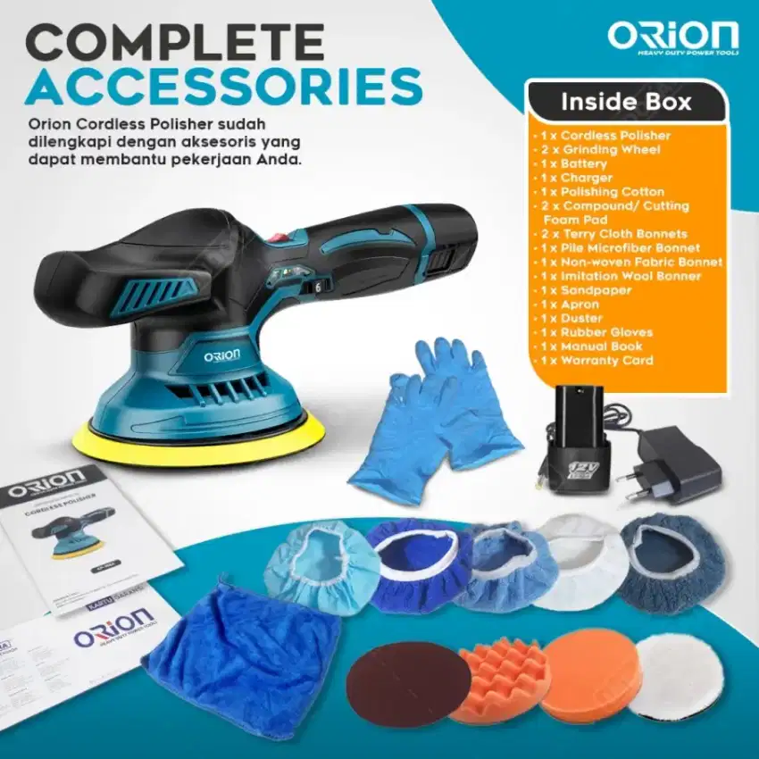 Mesin Poles Mobil Cordless 12V