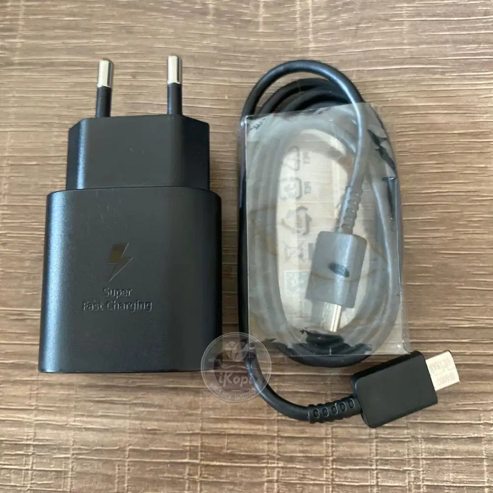 Charger samsung 25w super fast charging s24 ultra s23 s22 z fold flip