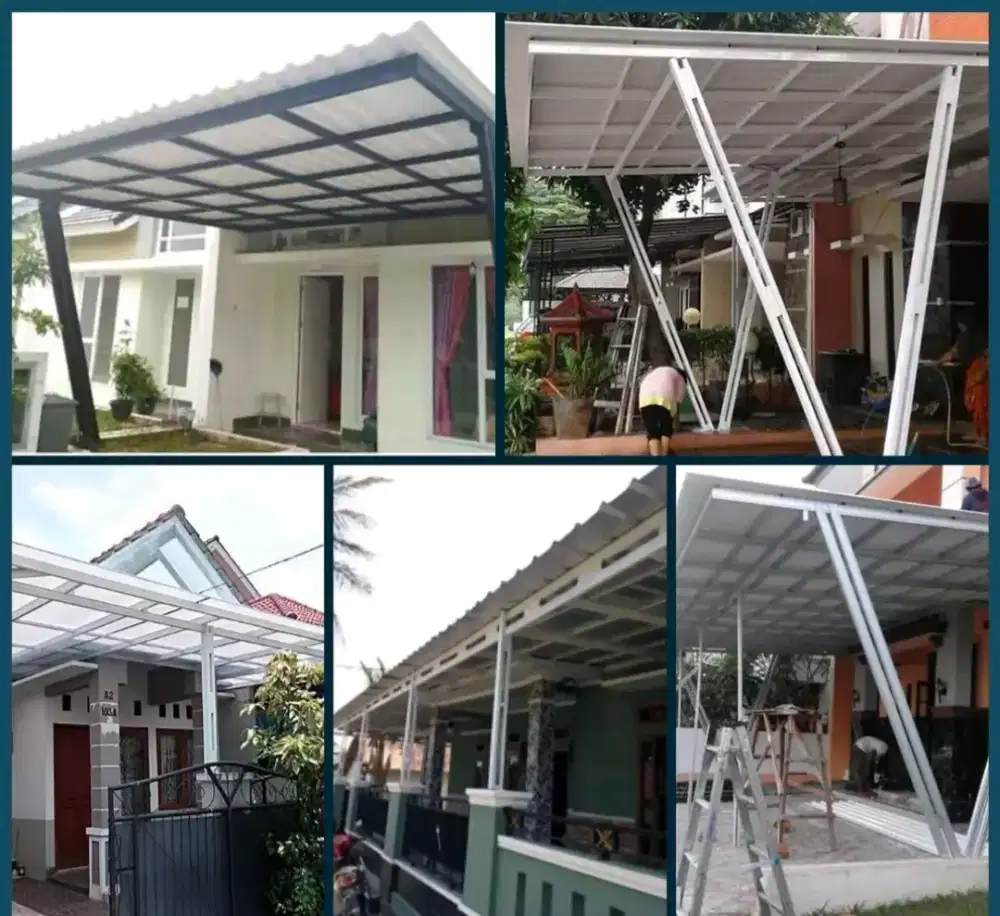 Kanopi rangka baja ringa