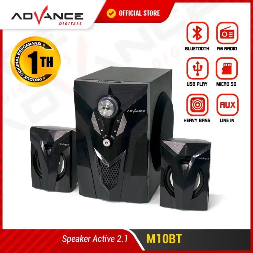 ADVANCE M10BT speaker aktiv bluetooth radio baru