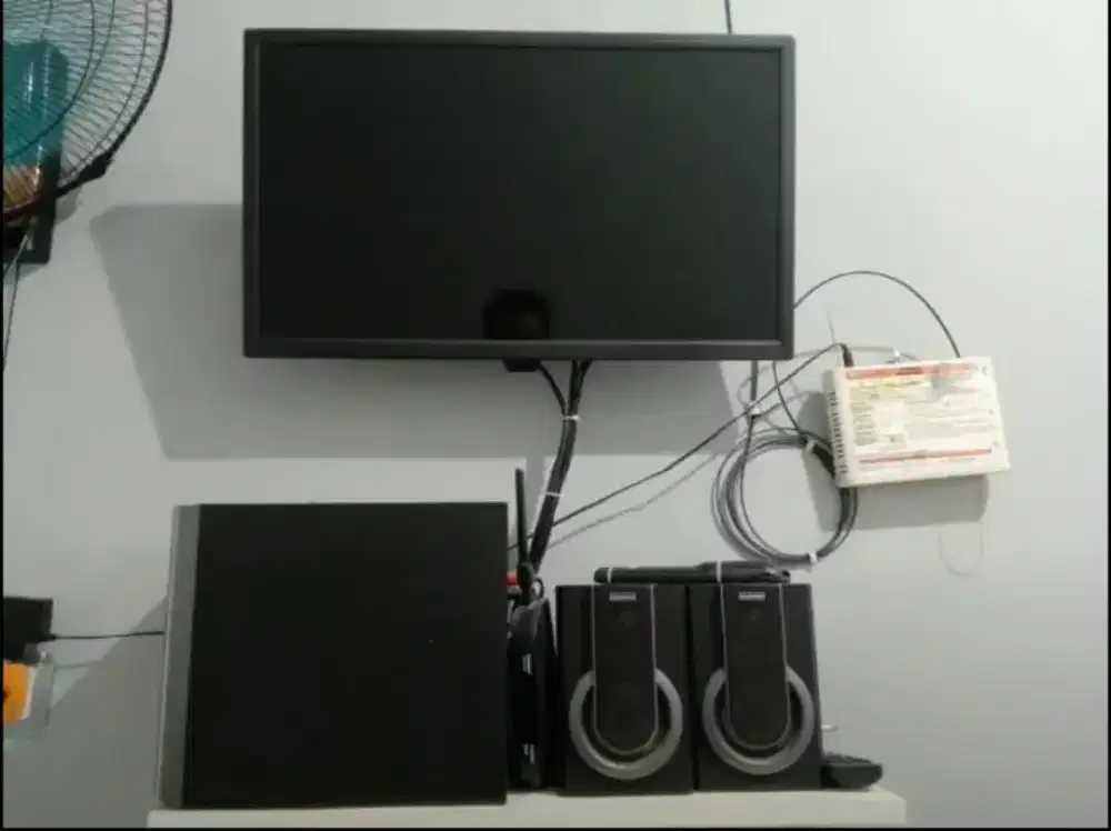 TV, speaker, dan STB second berkualitas