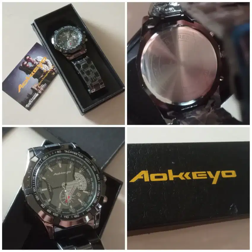 Jam Tangan Pria Stainless Black Berat