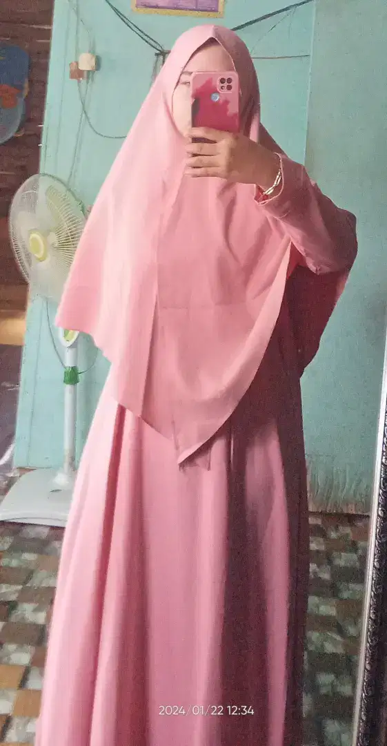 Gamis + hijab 1 set