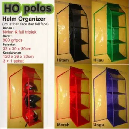 Tempat Helm full triplek sleting - Dropship - Condet Jakarta