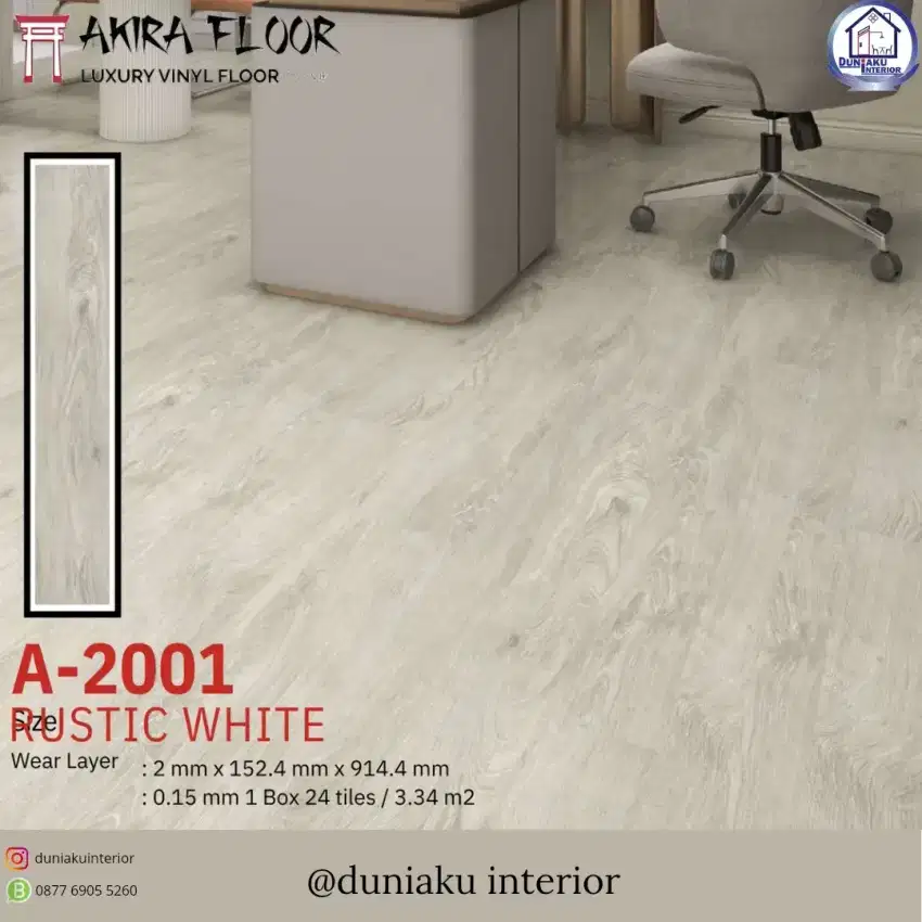 vinyl lantai kayu Akira 2mm  A2001