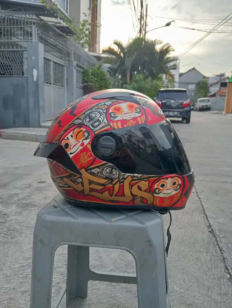 JUAL HELM FULL FACE ZEUS ORIGINAL SIZE M.