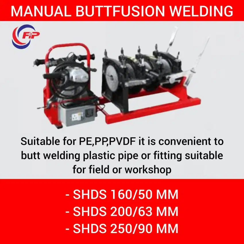 Mesin buttfusion hdpe 160mm manual