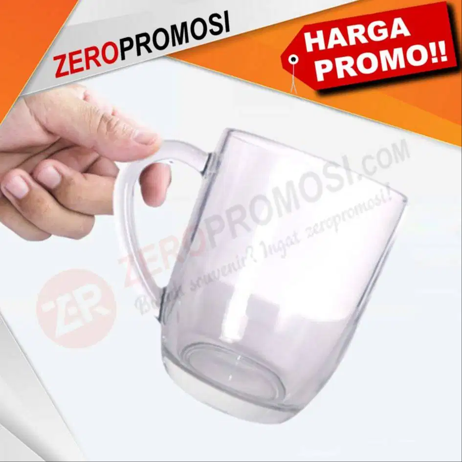 Souvenir Gelas Espresso Kopi Cetak Logo