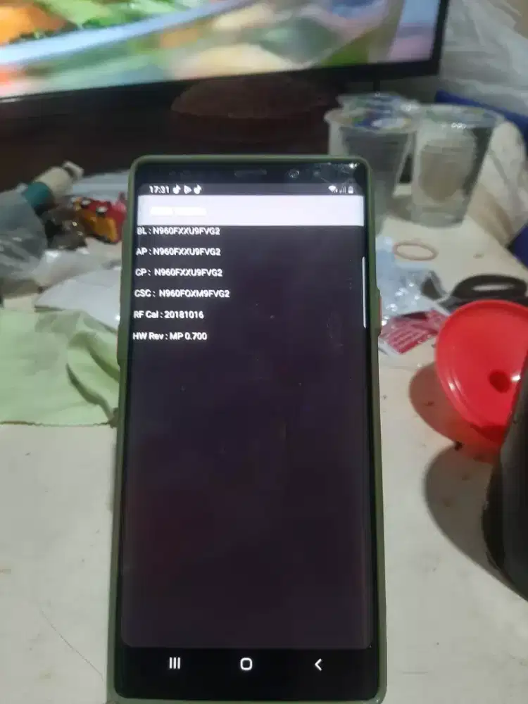 Jual samsung note 9 black fulset