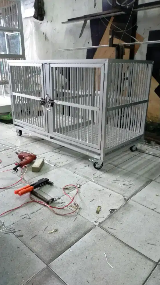 Kandang anjing 2 ruang