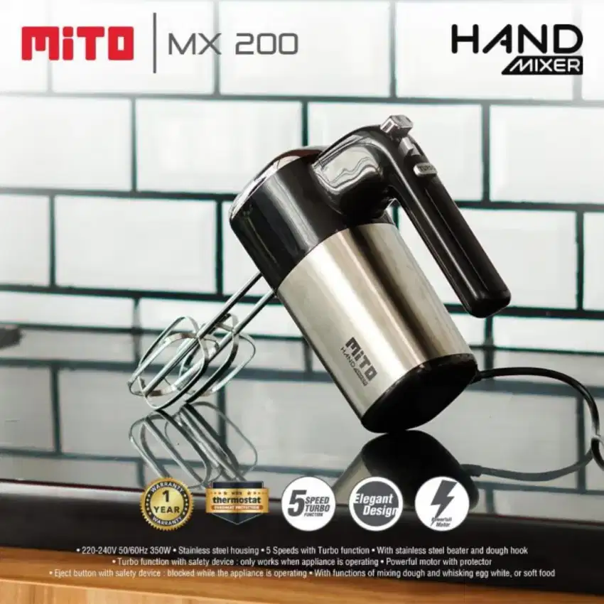 Hand Mixer Mito MX-200 Pengaduk Adonan