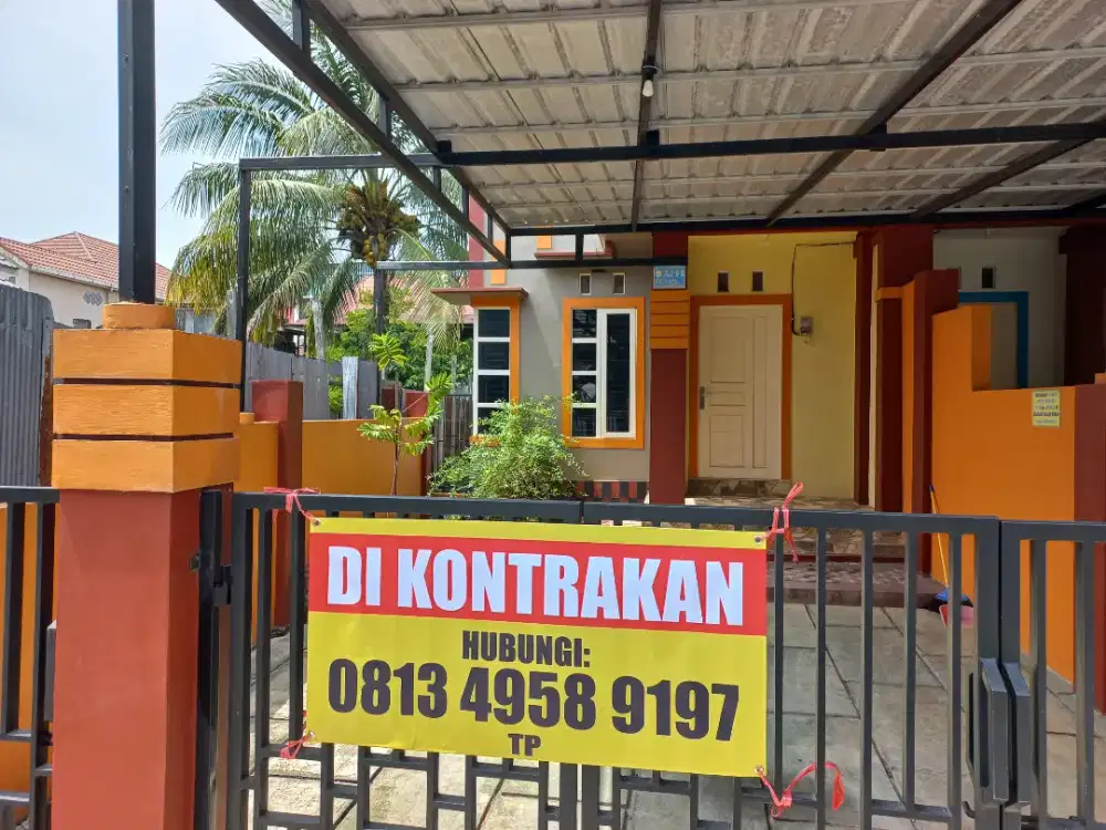 DIKONTRAKKAN RUMAH MASIH BARU PERTHN DAN PERBLN UNTUK KARYAWAN LAKI2