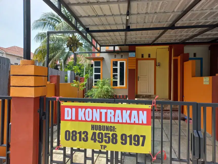 DIKONTRAKKAN RUMAH MASIH BARU PERTHN DAN PERBLN UNTUK KARYAWAN LAKI2