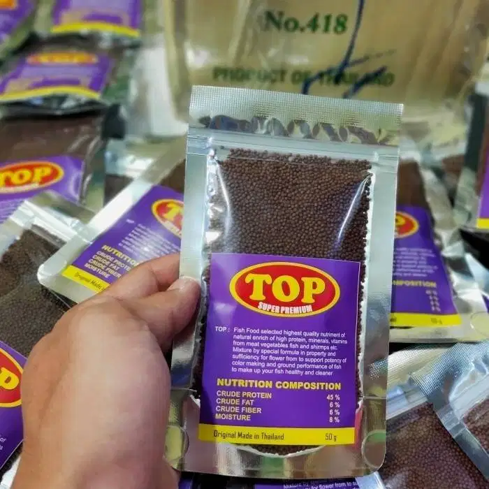 Pelet TOP Thailand Warna Mutiara Burayak Louhan Ikan Kecil Cupang dll