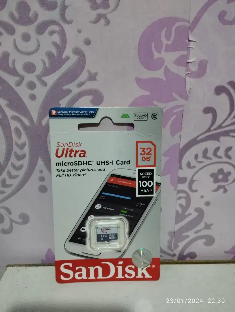 Sandisk Micro SDHC 100mb/s 32Gb