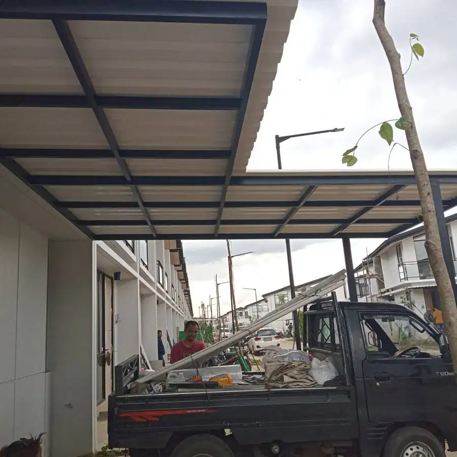 kanopi holo galvanis atap alderon