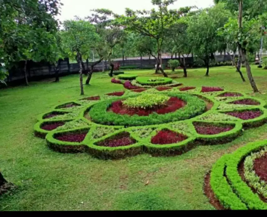 Potong rumput dan perawatan taman