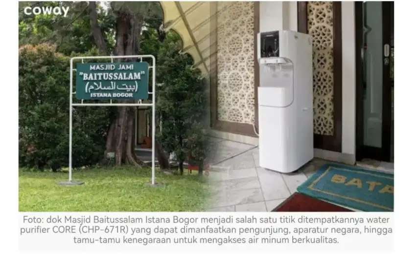 Dispenser Air Panas dan Dingin langsung dari Kran