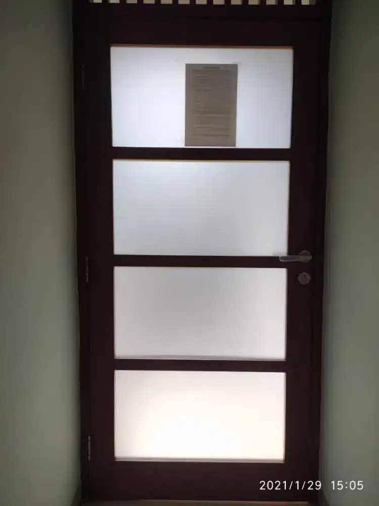 Stiker sunblast motif jadi bunga bambu kotak2 riben film