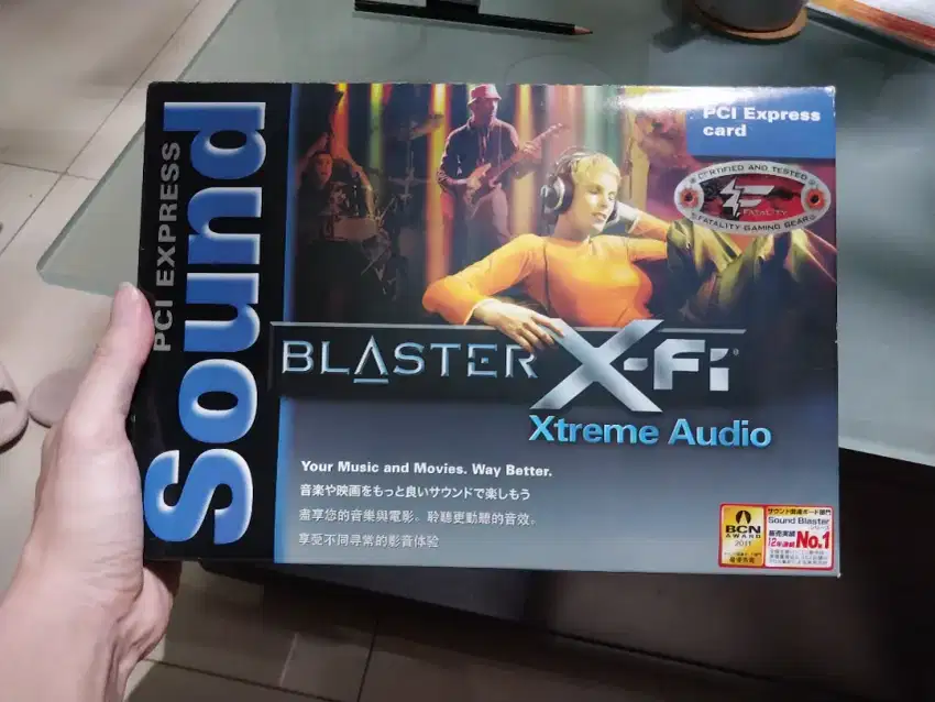 sound card sound blaster x fi pcie