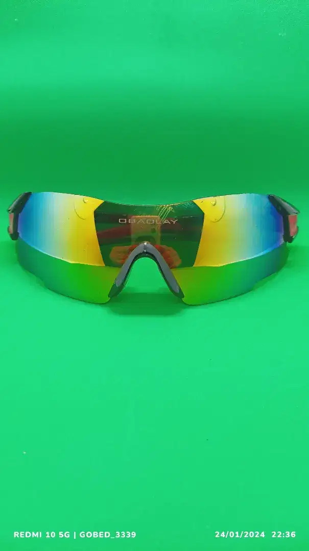 Kacamata Gowes Polarized Merah Hitam