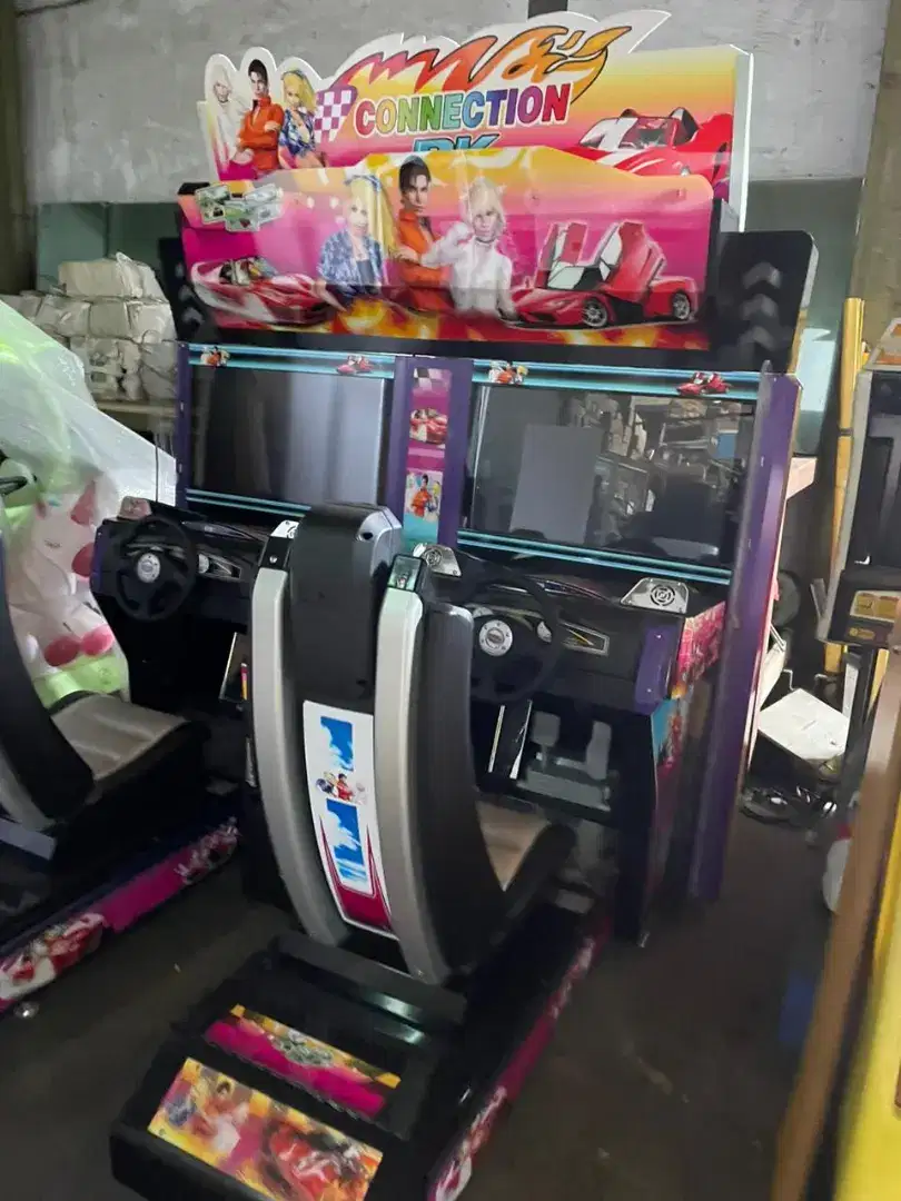 MESIN GAMES Car Connection PK Dua Layar Simulator Balap Mobil