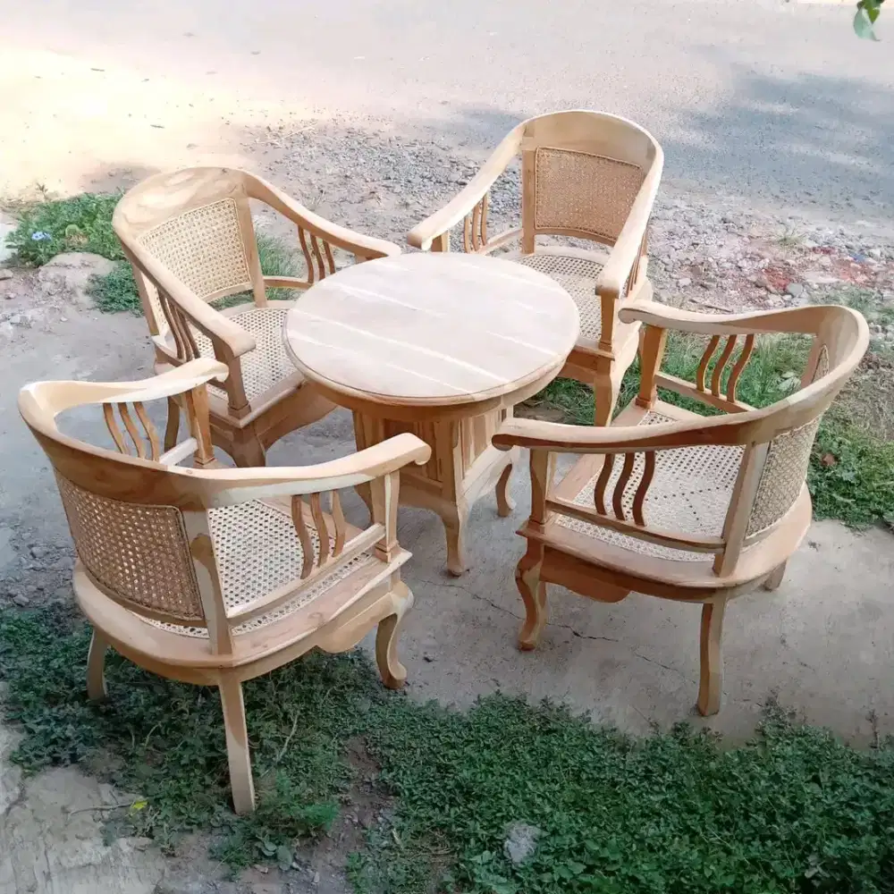 Set kursi lenong rotan bayar cod