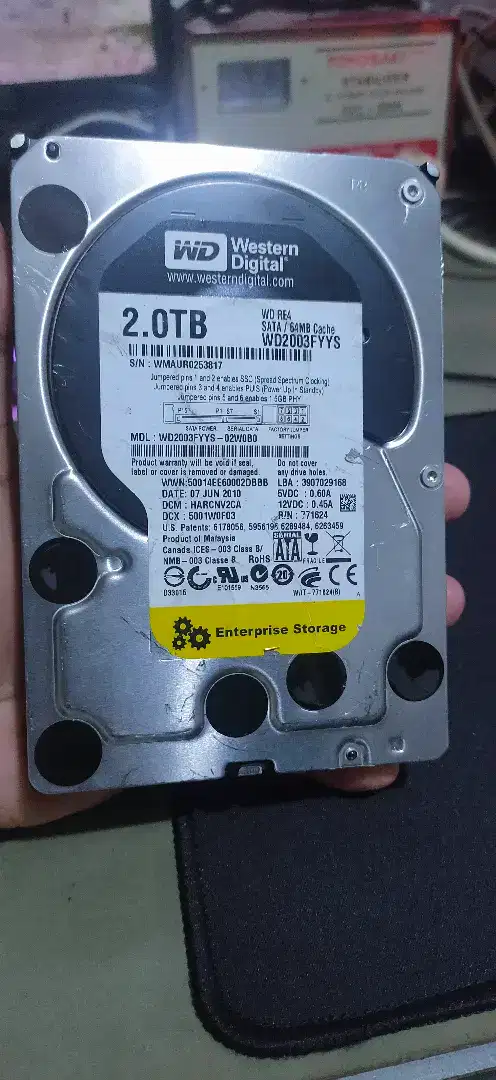 Hardisk WD Enterprise WD2003FYYS, 2Tb, 2 Tera, SERVER, PC, CCTV, NAS