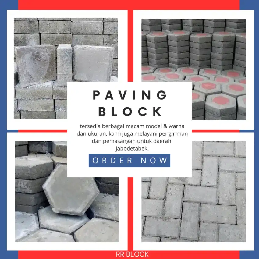 paving block, paving blok, conblock, konblok, grass block, dll