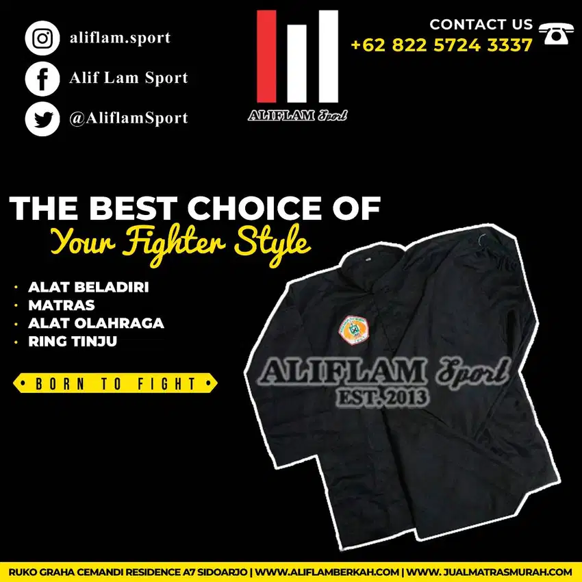 Baju Pencak Silat IPSI | Seragam Silat Hitam Sakral IPSI Anak - Dewasa