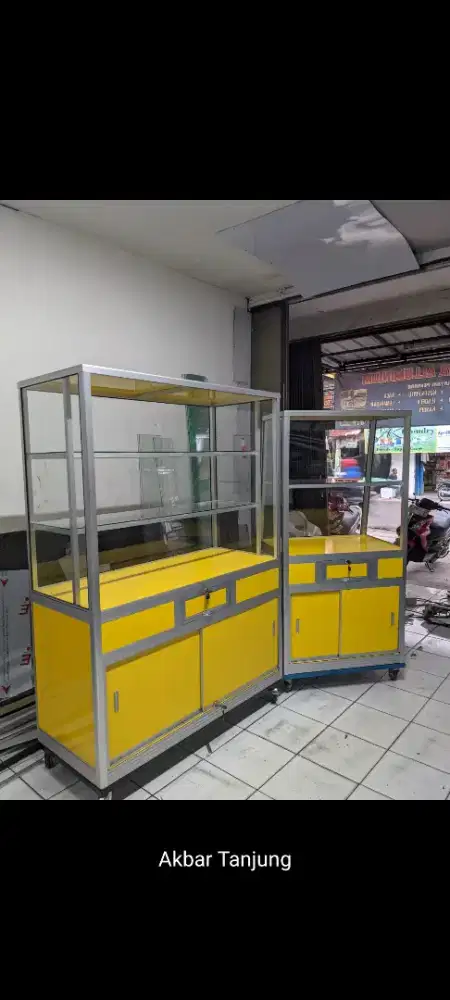 etalase makanan plat ACP kuliner ready stock