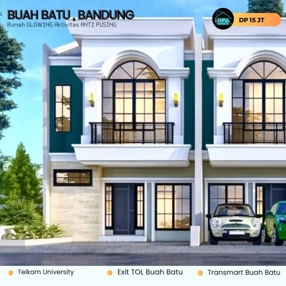 RUMAH Buah Batu Bandung Di Cikoneng Sebelah PODOMORO Park DP 15 Juta ...