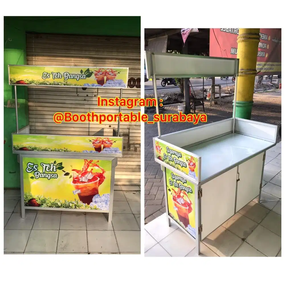 Booth portable rombong lipat