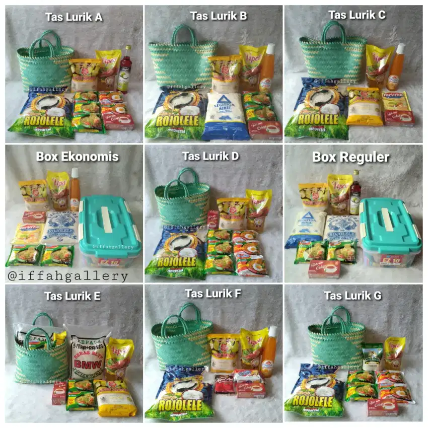 Aneka Paket Sembako dan Snack Hampers Ramadhan dan Idul Fitri