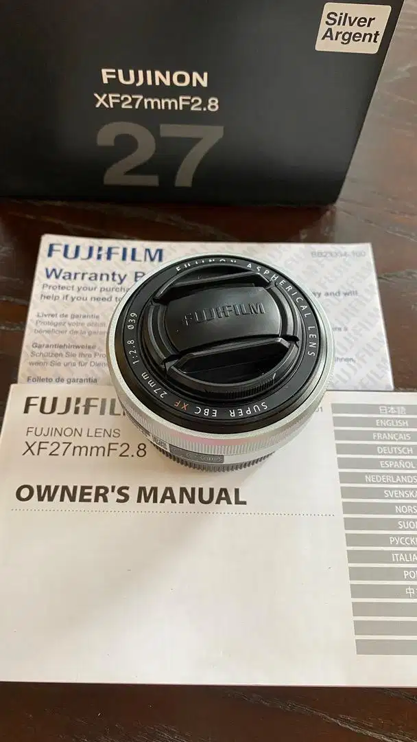 FUJIFILM Fujinon XF27mm F2.8 Pancake Lensa