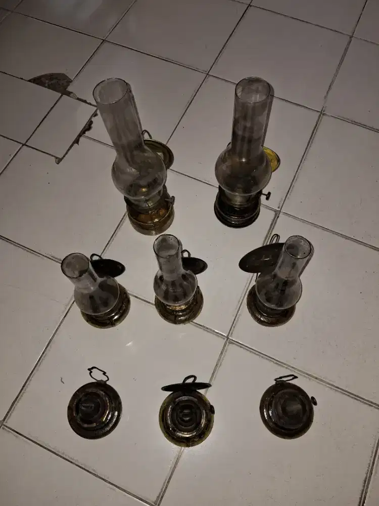 lampu teplok jadul lampu tempel kaca