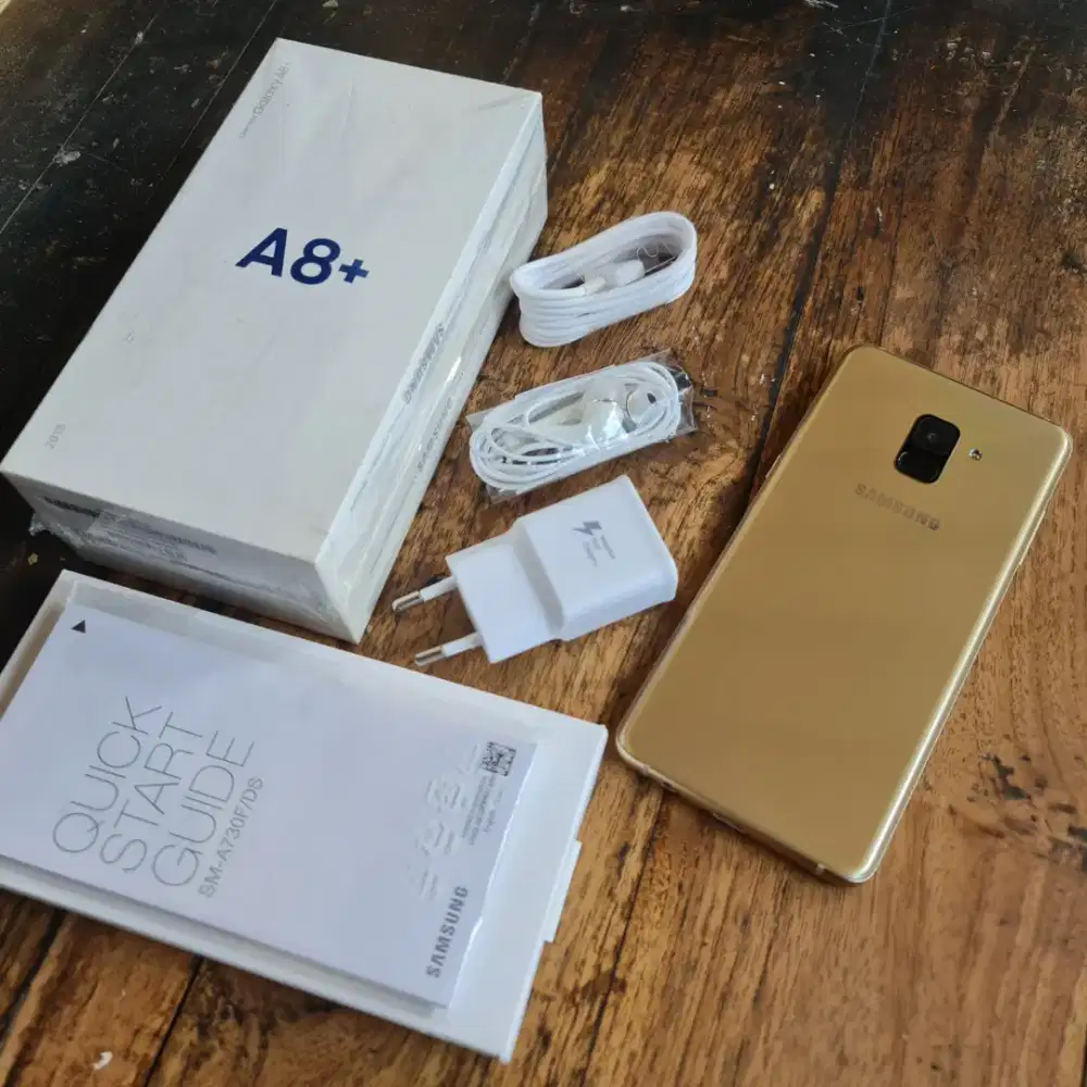 Samsung A8+ SEIN Like New Gold HP Anti Air Galaxy A8 Plus