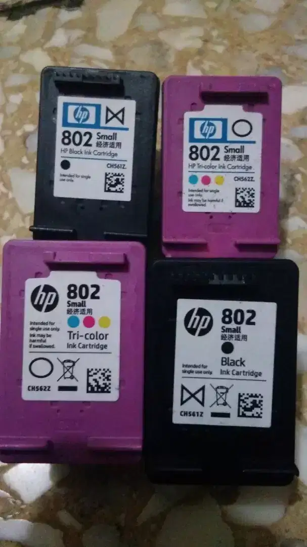 Di cari cartrige hp bekas tipe 802 bekasan