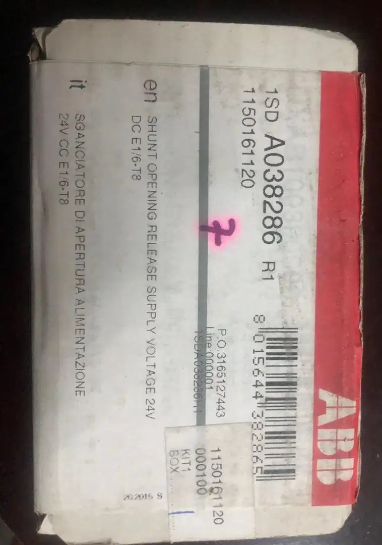 ABB supply voltage 24v