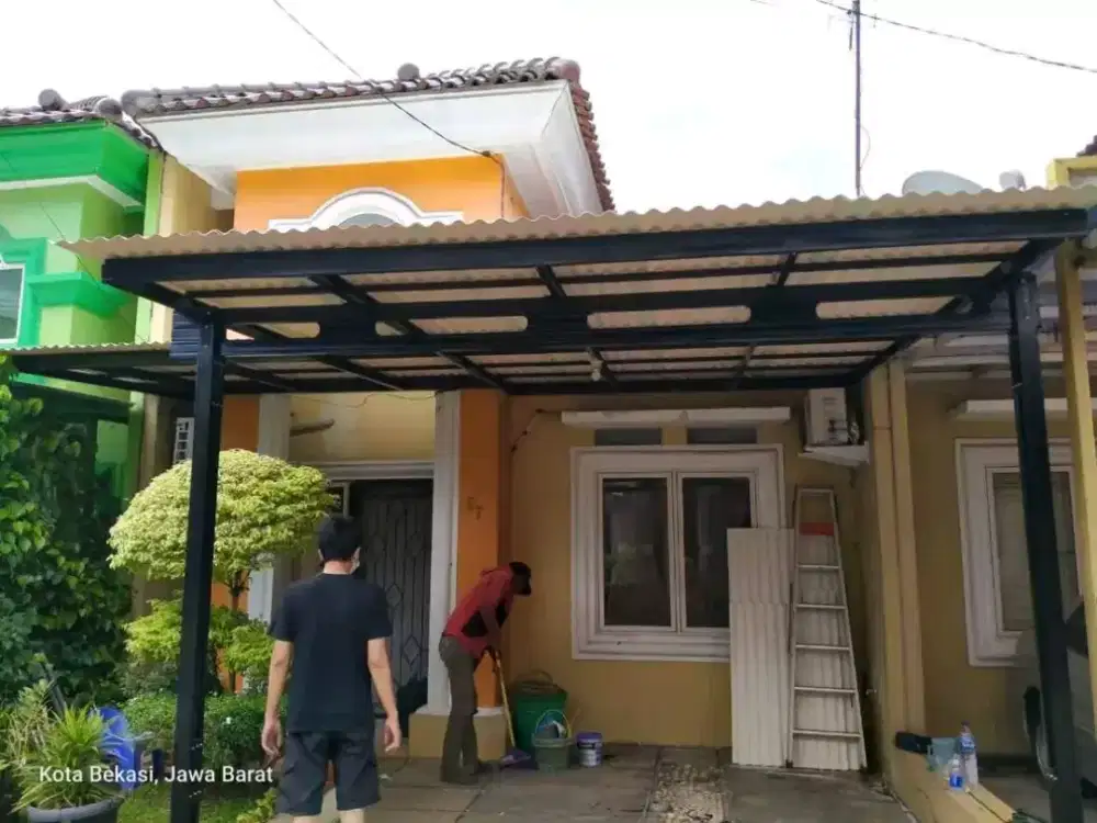 Kanopi rangka baja ringan