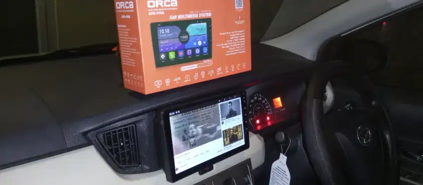 Pemasangan head unit android orca 9 inc di sigra