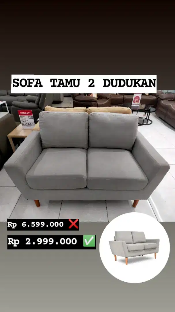 Sofa Tamu 2 Dudukan