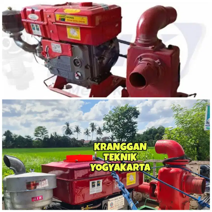 (KRANGGAN TEKNIK)disel solar 24 pk + pompa air ns 6 inch