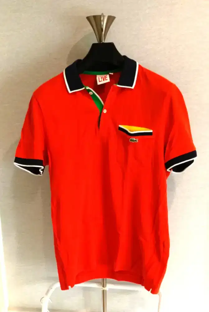 LACOSTE LIVE T-SHIRT 1000% AUTHENTIC LIKE NEW NEGO SAJA GAN.