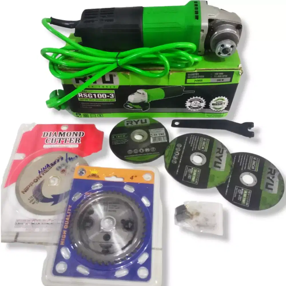 Mesin Gerinda Ryu Fullset Free Bonus